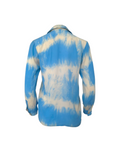 Celine blue runway tie dye shirt, SS 2000