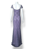 Escada embellished lilac gown, SS 2001