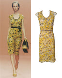 Prada sunflower runway dress, FW 2000