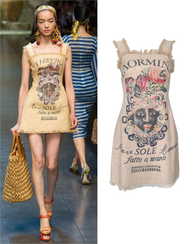 Dolce Gabbana potato sack dress, SS 2013
