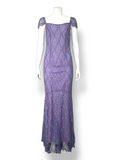 Escada embellished lilac gown, SS 2001