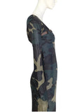 Dior camouflage maxi dress, SS 2001
