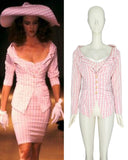 Chantal Thomass pink gingham ensemble, SS 1988