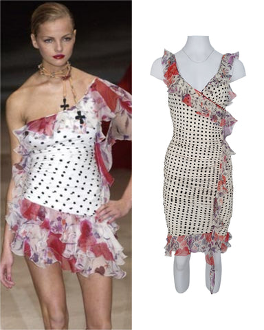 Ungaro polka dot dress, SS 2003