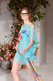 Dolce Gabbana blue runway dress, SS 2002