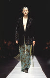 Emporio Armani teal runway gown, FW 1998