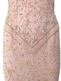 Escada pink beaded dress