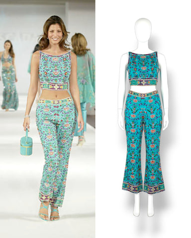 Escada embellished runway ensemble, SS 2001