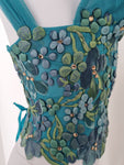 Ema Savahl floral applique corset