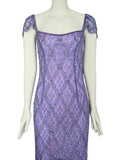 Escada embellished lilac gown, SS 2001