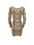 Alaia abtract floral bodycon dress, FW 1990