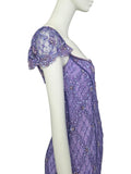 Escada embellished lilac gown, SS 2001