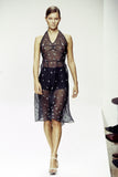 Prada sheer embroidered halter dress, SS 1995