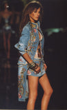 Roberto Cavalli pheasant print dress. SS 2003
