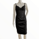 D&G black lace up dress - My Runway Archive