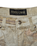 Roberto Cavalli Renaissance print jeans, Fall 1994