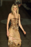 Roberto Cavalli distressed skirt set, Fall 2001