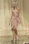 Versace runway logo belted dress, Spring 2005